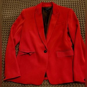 Rag & Bone Rylie red blazer, size 8, $495 new